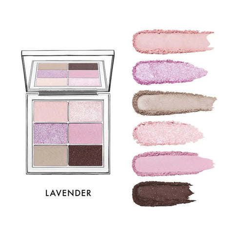 Acu ēnu palete AMUSE Eye Vegan Sheer Palette  Amuse #04 SHEER LAVENDER  