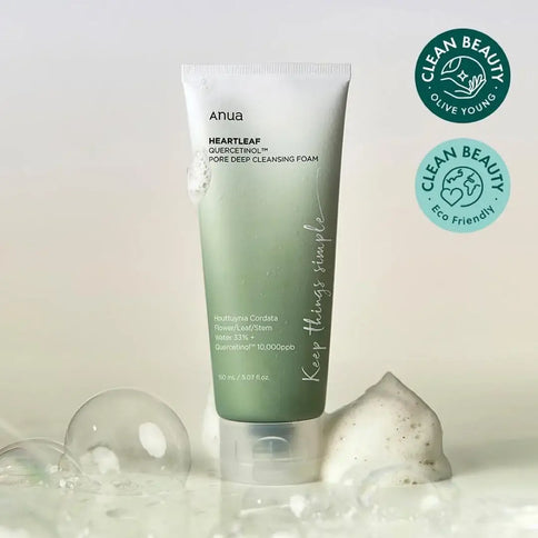 Putiņas dziļai sejas mazgāšanai un attīrīšanai Anua Heartleaf Quercetinol Deep Pore Cleansing Foam  Anua   