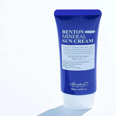 Jūsu ādas aizsardzība un kopšana ar minerālu saules aizsargkrēmu Benton Skin Fit Mineral SPF50+/PA++++Sun Cream  Benton   