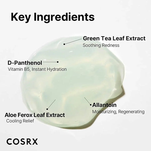 Nomierinošs gelveida krēms ar zaļo tēju COSRX Green Tea Aqua Soothing Gel Cream  Cosrx   