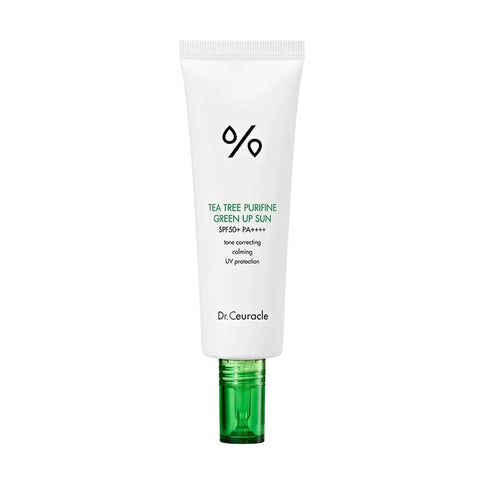 Saules aizsargkrēms problemātiskai ādai Dr.Ceuracle Tea Tree Purifine Green Up Sun SPF 50+ PA++++  Dr.Ceuracle   