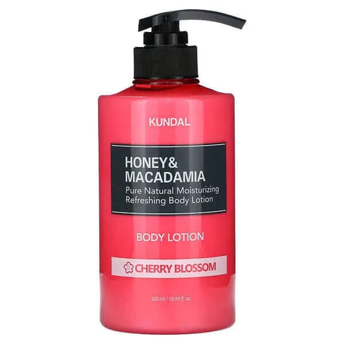 KUNDAL Honey & Macadamia Body Lotion Cherry Blossom - Losjons ar Ķiršu Ziedu Aromātu  Kundal   