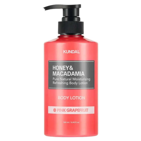 KUNDAL Honey & Macadamia Body Lotion Pink Grapefruit - Ķermeņa Losjons ar Rozā Greipfrūta Aromātu  Kundal   