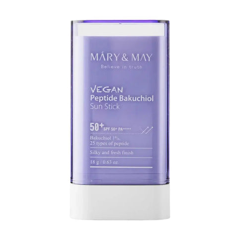 Saules aizsardzības krēms ar Peptīdiem un Bakuchiolu Mary&May Vegan Peptide Bakuchiol Sun Stick SPF50+ PA++++  MARY&MAY   