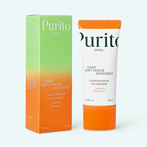 Saules aizsargkrēms ar jaunās paaudzes filtriem Purito Daily Soft Touch Sunscreen SPF50+ PA++++  Purito   