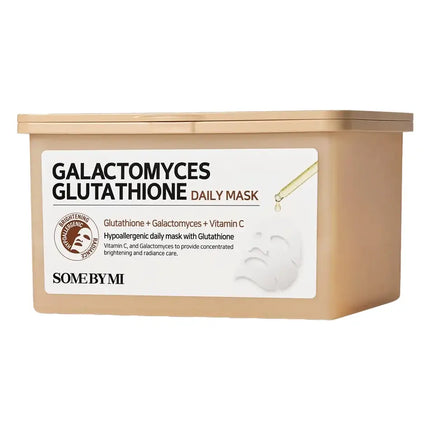 Balinošu auduma masku komplekts ar galaktomici Some By Mi Galactomyces Glutathione Daily Mask  Some By Mi 30 ea.  