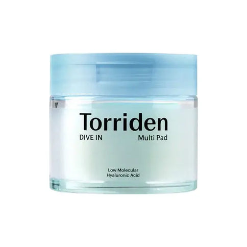 Tonizējošie plāksnītes ar hialuronskābi Torriden DIVE-IN Low Molecule Hyaluronic acid Multi Pad  Torriden 80 ea.  