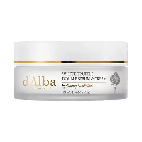 Pretnovecošanās krēms ar baltām trifelēm d'Alba White Truffle Double Serum & Cream  d'Alba 70 g.  