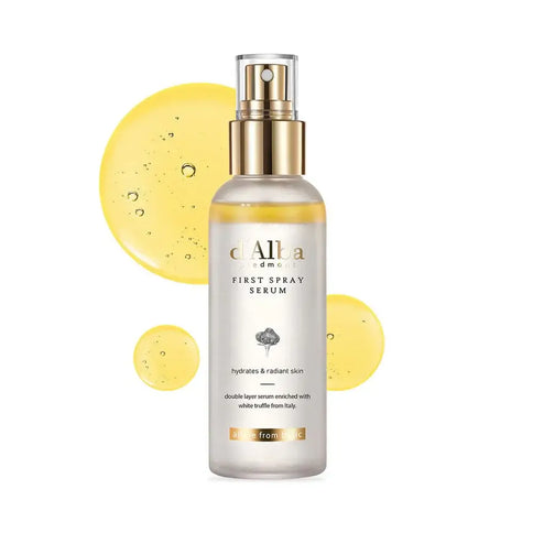 Barojošs izsmidzināmais līdzeklis-serums ar baltajām trifelēm d'Alba White Truffle First Spray Serum  d'Alba   