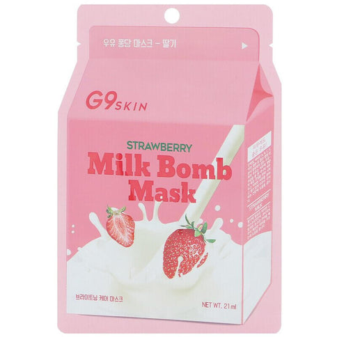 Auduma maska G9skin Strawberry Milk Bomb Beauty Mask  G9Skin   