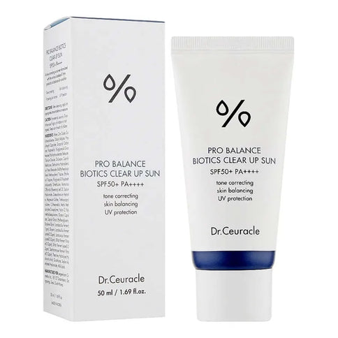 Saules aizsargkrēms ar probiotiķiem Dr.Ceuracle Pro-Balance Biotics Clear Up Sun SPF50+PA++++  Dr.Ceuracle   