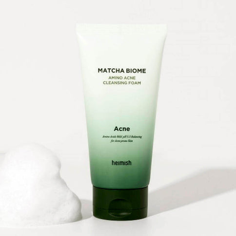 Pretiekaisuma putiņas ar matchu un probiotiķiem Heimish Matcha Biome Amino Acne Cleansing Foam  Heimish   