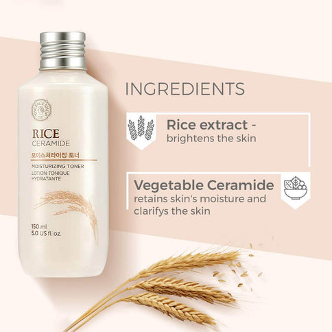 Mitrinošs rīsa toniks sejai ar keramīdiem The Face Shop Rice Ceramide Moisturizing Toner  The Face Shop   