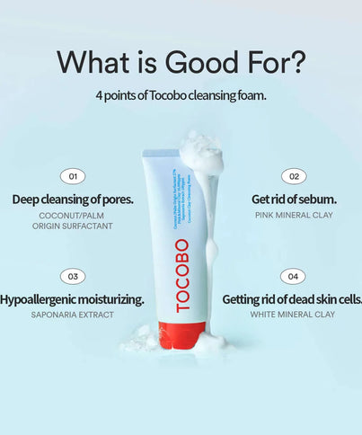 Attīrošas putiņas ar māliem Tocobo Coconut Clay Cleansing Foam  Tocobo   